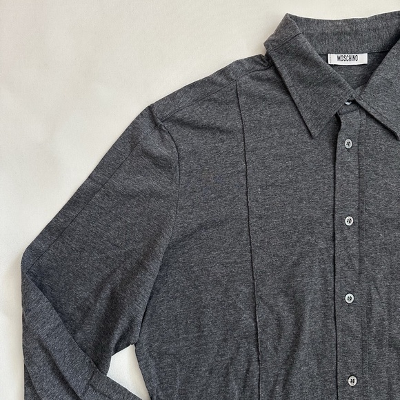 Moschino Long-Sleeve Button-Down Casual Slim Men's Shirt IT 42 US 16.5 - Picture 2 of 15